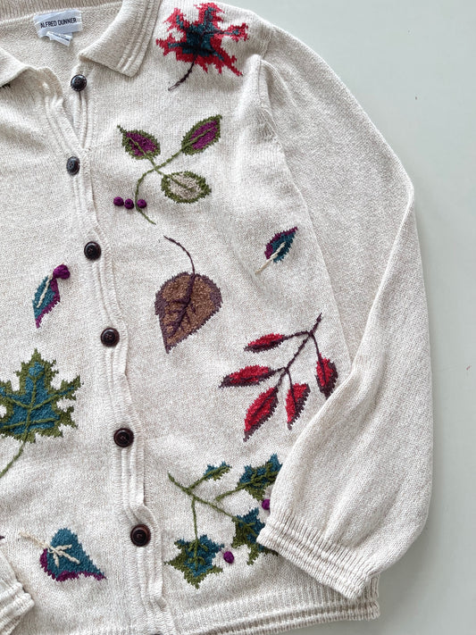 Alfred Dunner Embroidered Vintage Cardigan-Bust 48