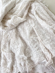 Hand Embroidered Dreamy White Dress-Bust 34