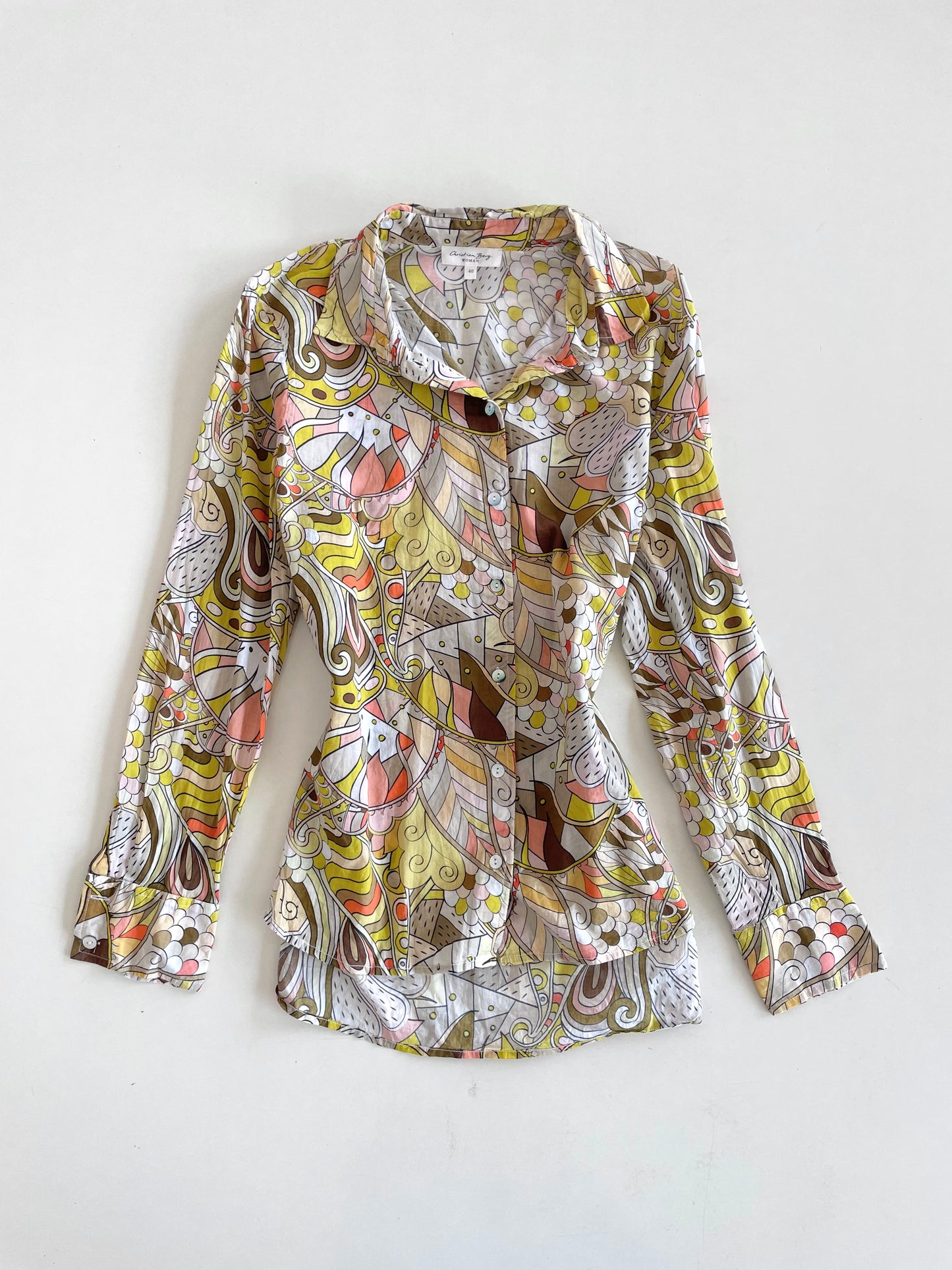 Christian Berg 100% Cotton Vintage Shirt-Bust 42
