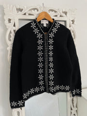 Annex 100% Wool Embroidered Vintage Sweater-Bust 40