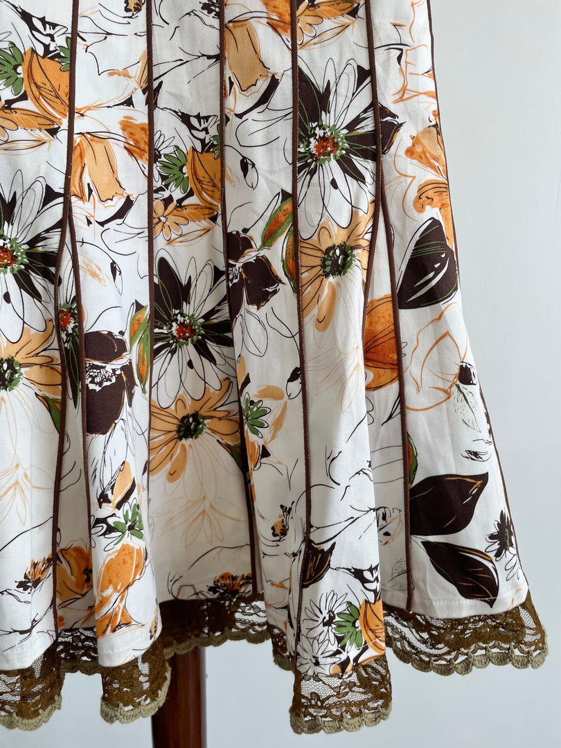 Vintage Cotton Skirt-Waist 28