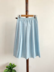 Baby Blue Pleated Skirt-Waist 28 to 34