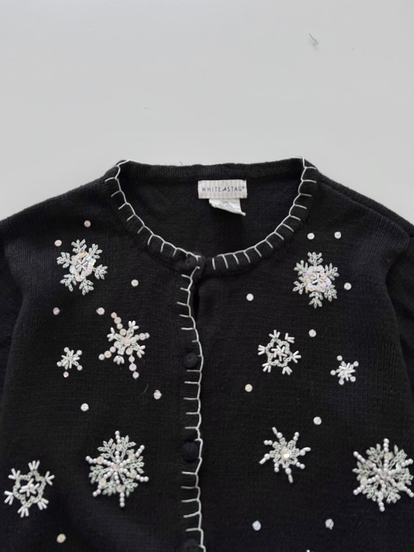 White Stag Embroidered Sweater-Bust 46