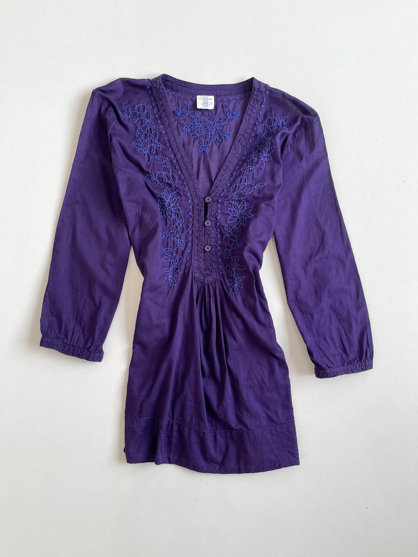 Embroidered 100% Cotton Top-Bust 38
