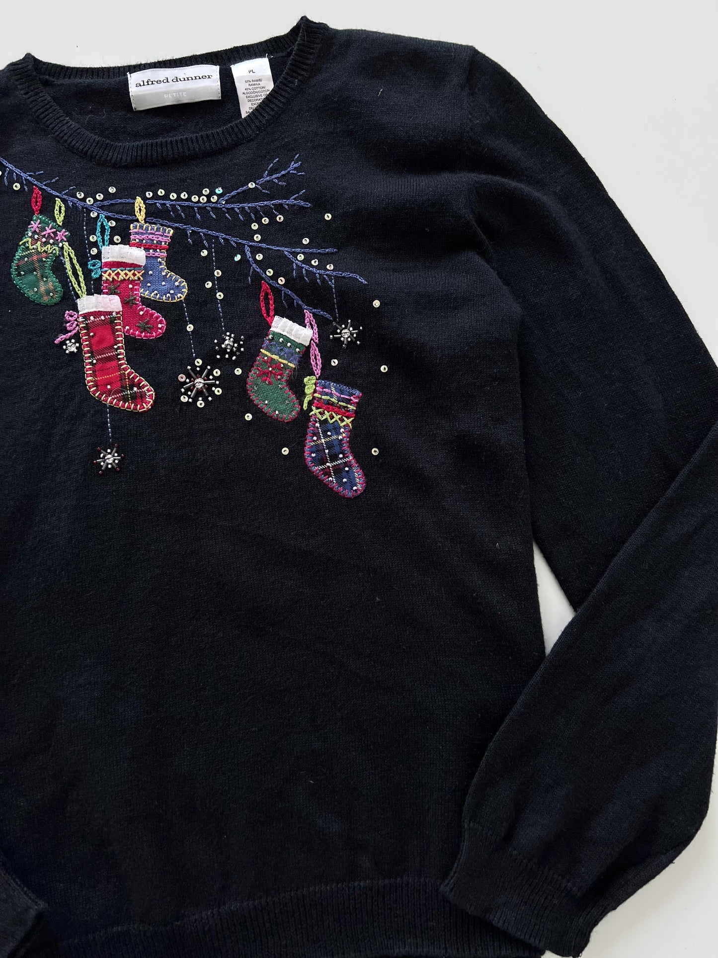 Alfred Dunner Christmas Sweater-Bust 42