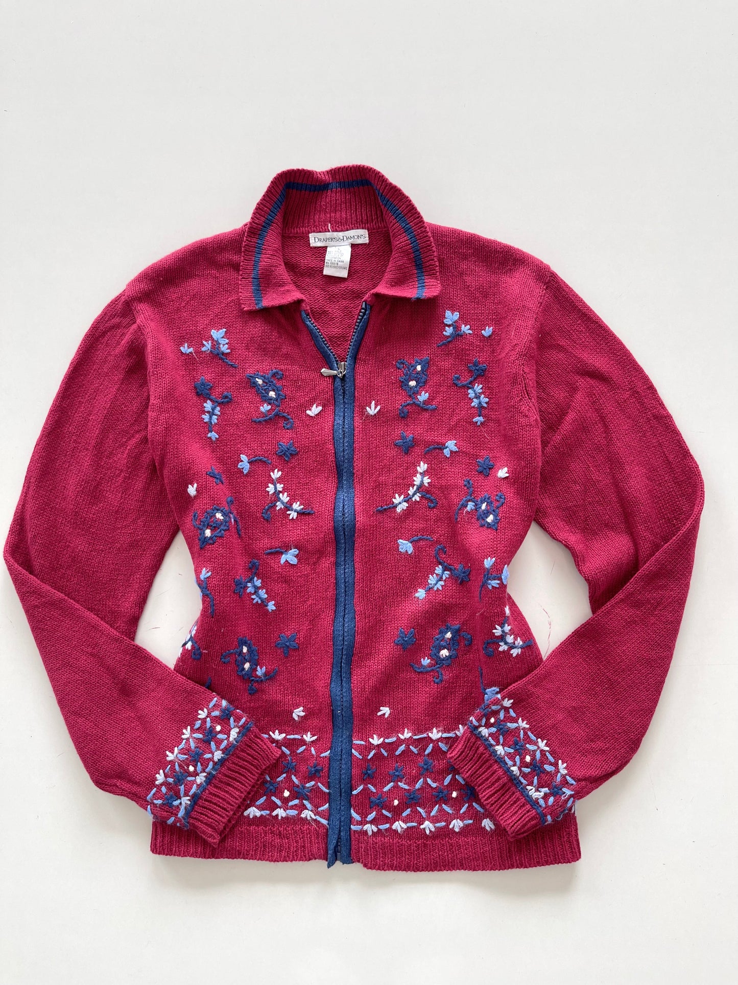 Draper'S & Damon'S Embroidered zipper-Bust 42