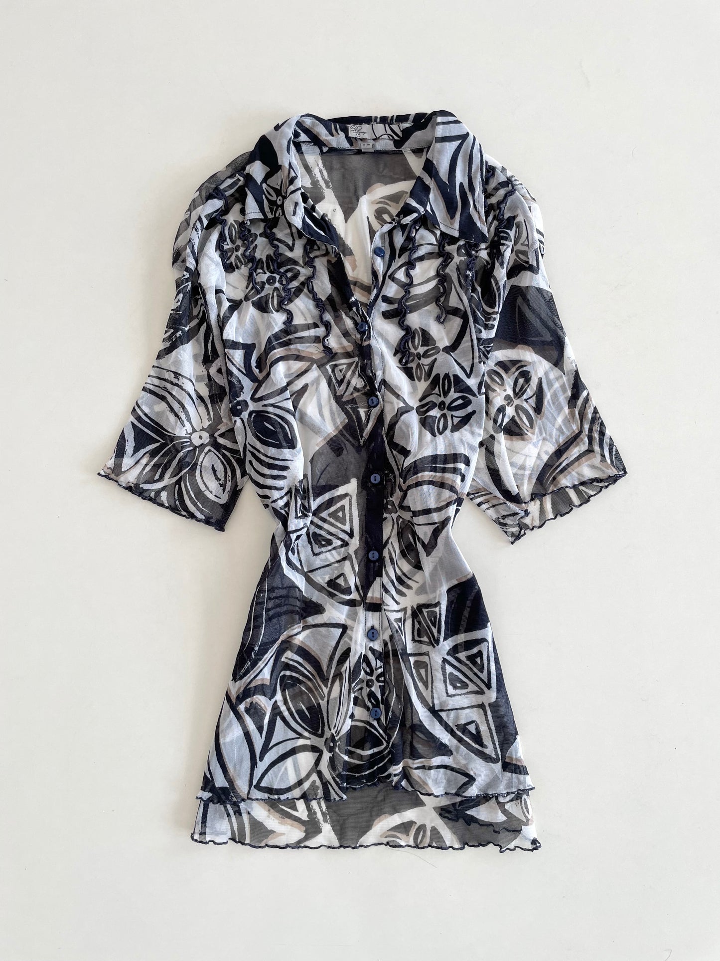 Vintage Sheer Shirt-Bust 36 to 38