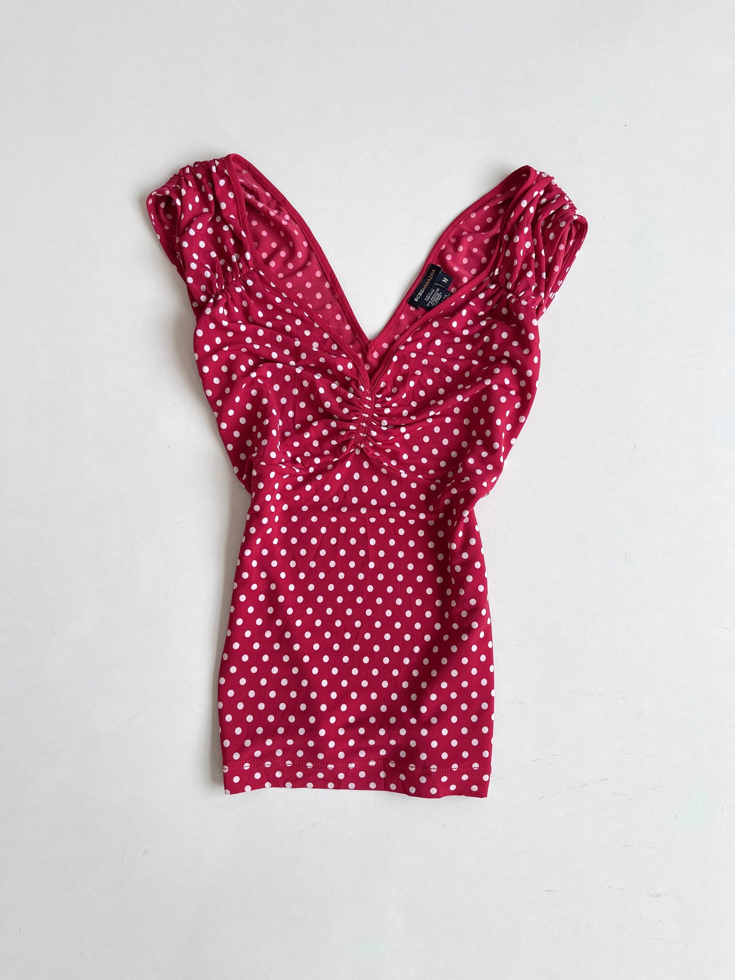 Bcbg Maxzaria Polka Dot Top-Bust 34 to 36