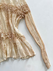 Vintage Tie Dyed Sheer Shirt-Bust 46