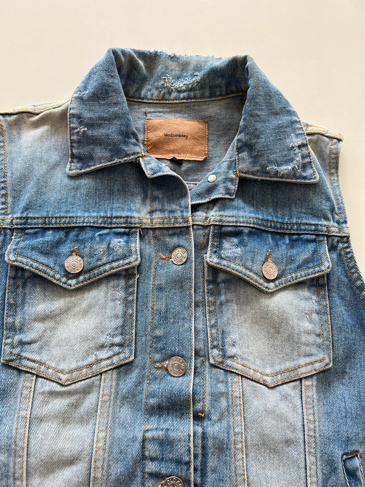 Wednesday Denim Vest-Bust 36