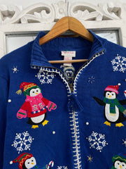 Crystal Kobe Embroidered Christmas Sweater-Bust 40