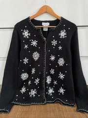 Embroidered Christmas Tagged New Sweater-Bust 36