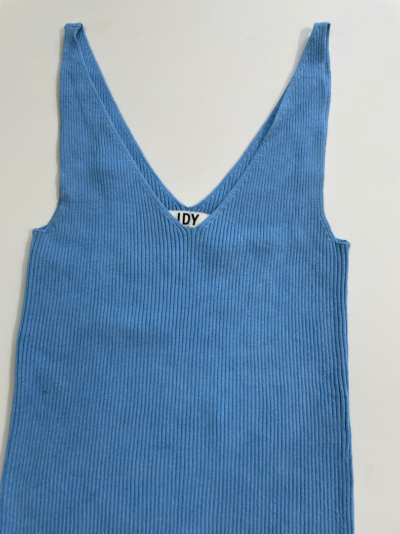 Baby Blue Rib Top-Bust 28 to 32