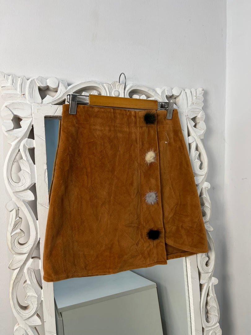Suede Skirt-Waist 24