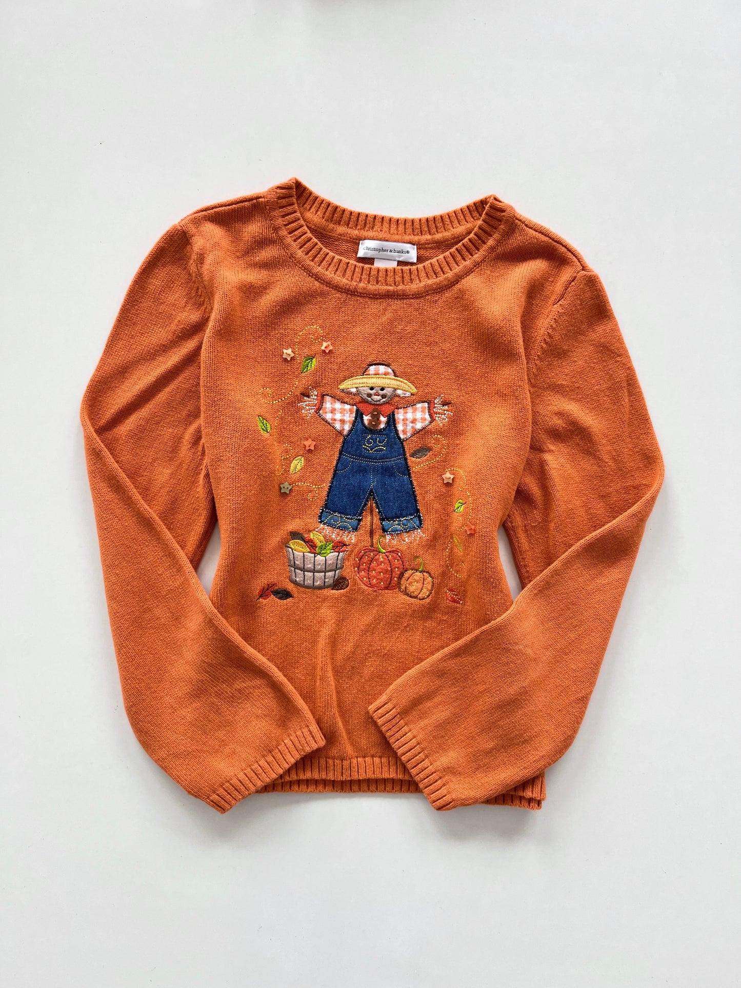 Christopher & Banks  Embroidered Christmas Sweater-Bust 40