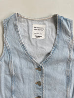 Load image into Gallery viewer, Pull &amp; Bear Denim Waistcoat-Bust 36
