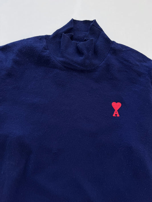 Ami 100% Virgin Wool Vintage Highneck-Bust 40