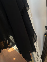 Asymmetric Black Skirt-Waist 30 to 36