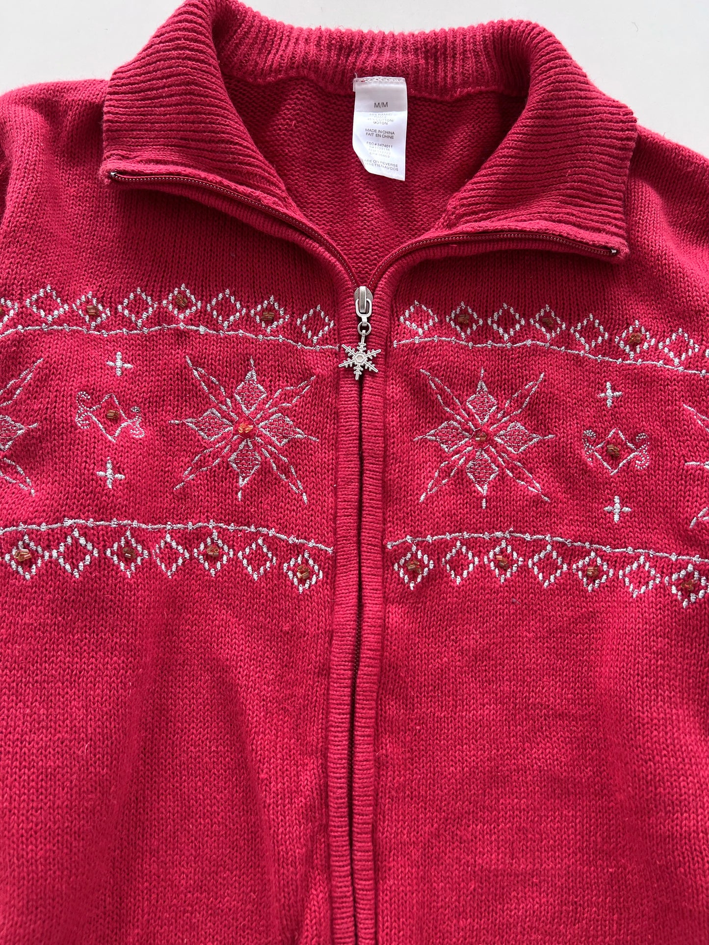 Embroidered Sweater-Bust 40
