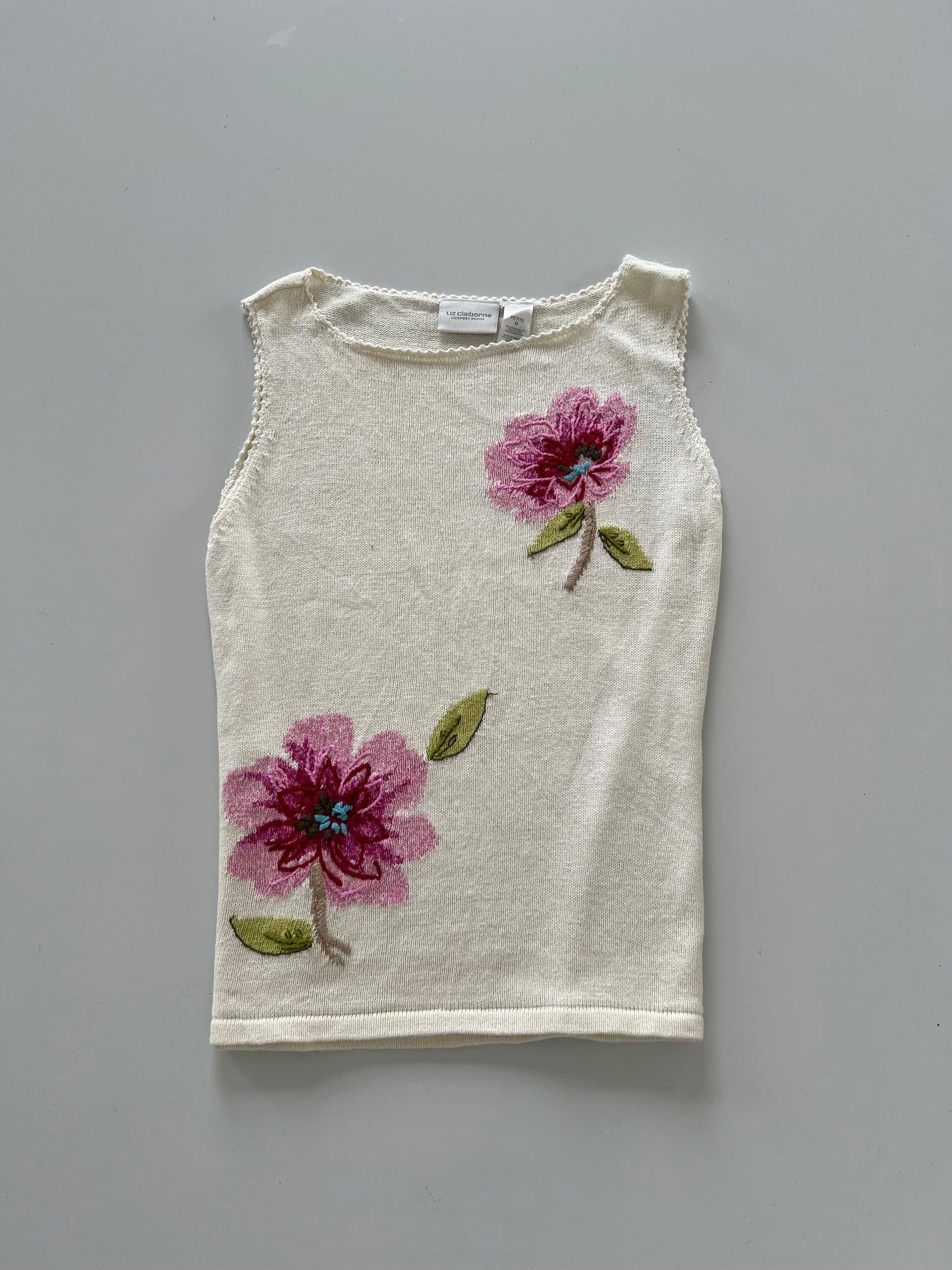 Liz Claiborne Embroidered Top-Bust 42