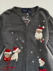 Crazy Horse Embroidered Christmas Sweater-Bust 46