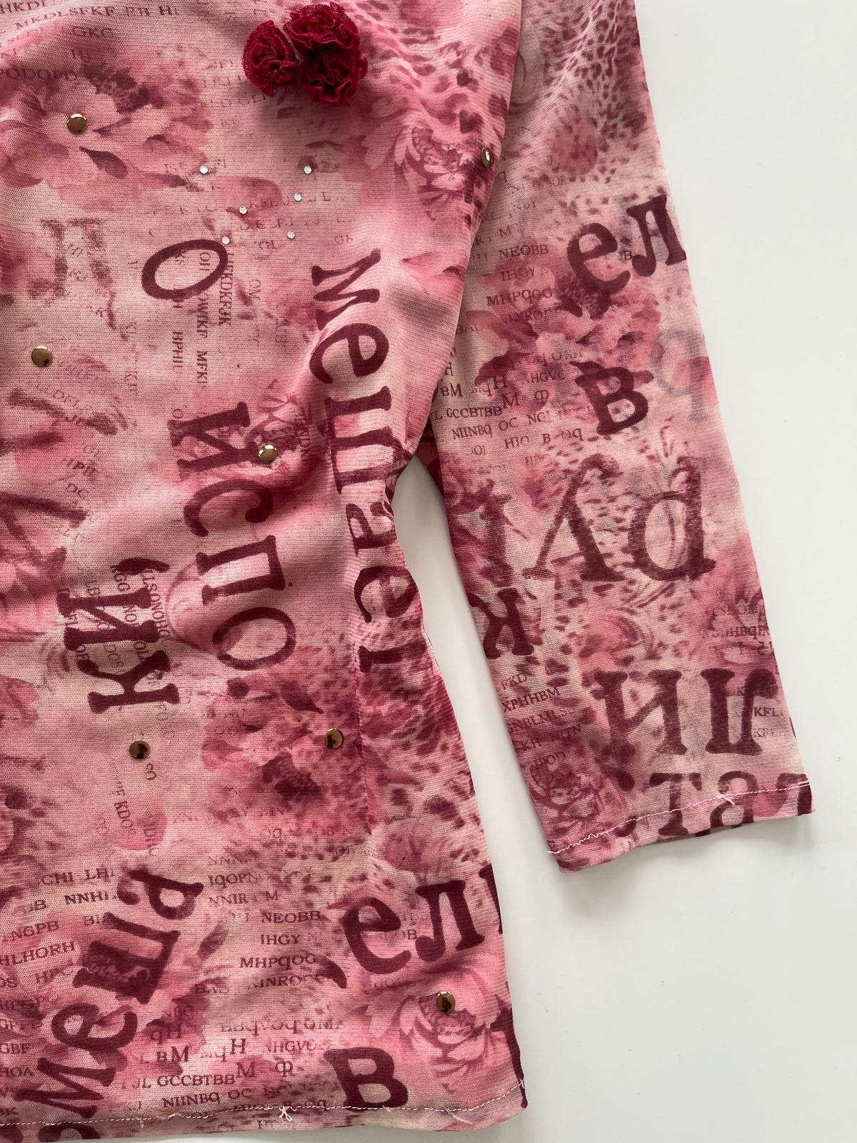 Y2k Pink Top-Bust 44 to 46