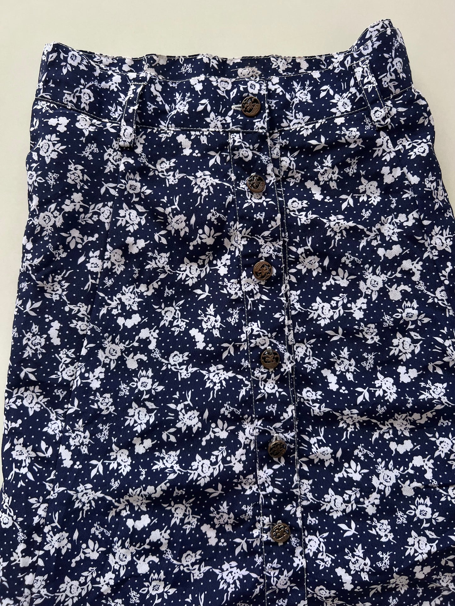 Floral Blue Skirt-Waist 26