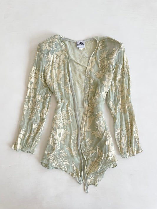 100% Silk R&M Richards Shrug-Bust 44
