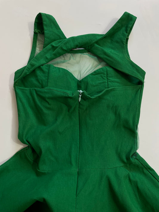 Sweetheart Neck Green Dress-Bust 30 to 32