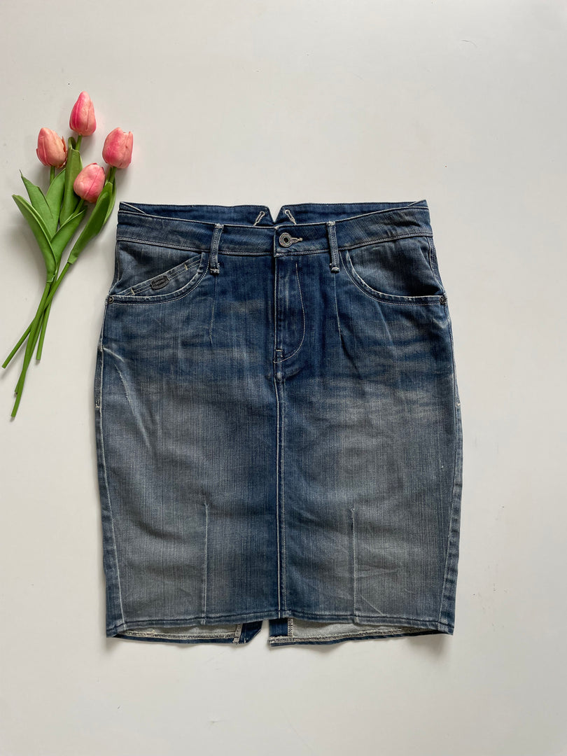 BON’A PARTE DENIM SKIRT - WAIST 30