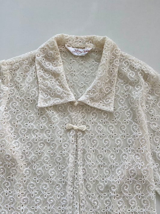 Sheer Lace Top-Bust 38