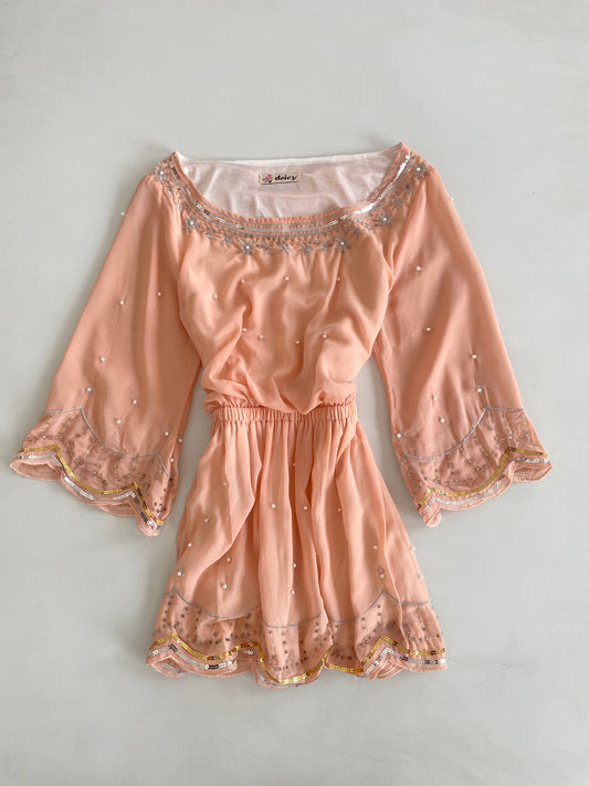 Deicy Hand Embroidered Dress- Bust 32