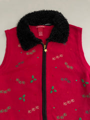 Vintage Embroidered Sweater Vest-Bust 42