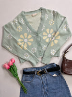 Load image into Gallery viewer, Pastel Floral Super Soft Cardigan-Bust 32 to 36
