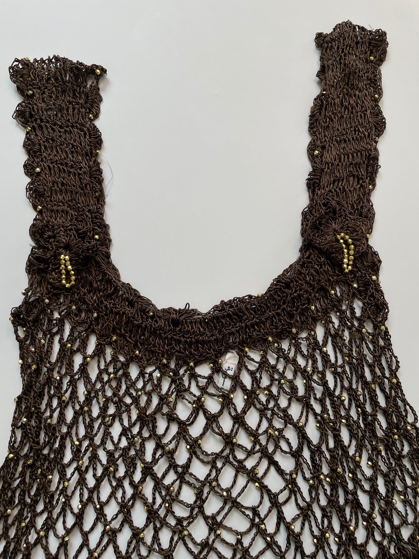Rhinestone Crochet Top-Bust 26 to 30