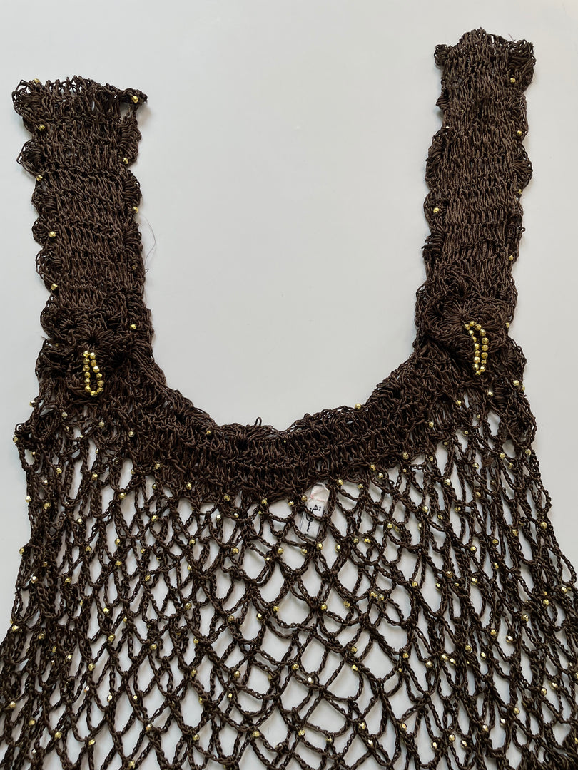 Rhinestone Crochet Top-Bust 26 to 30