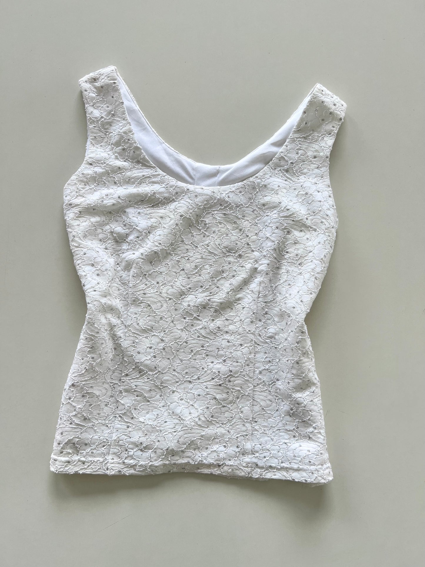 Lace White Top-Bust 40 to 42