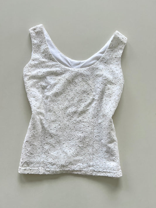 Lace White Top-Bust 40 to 42