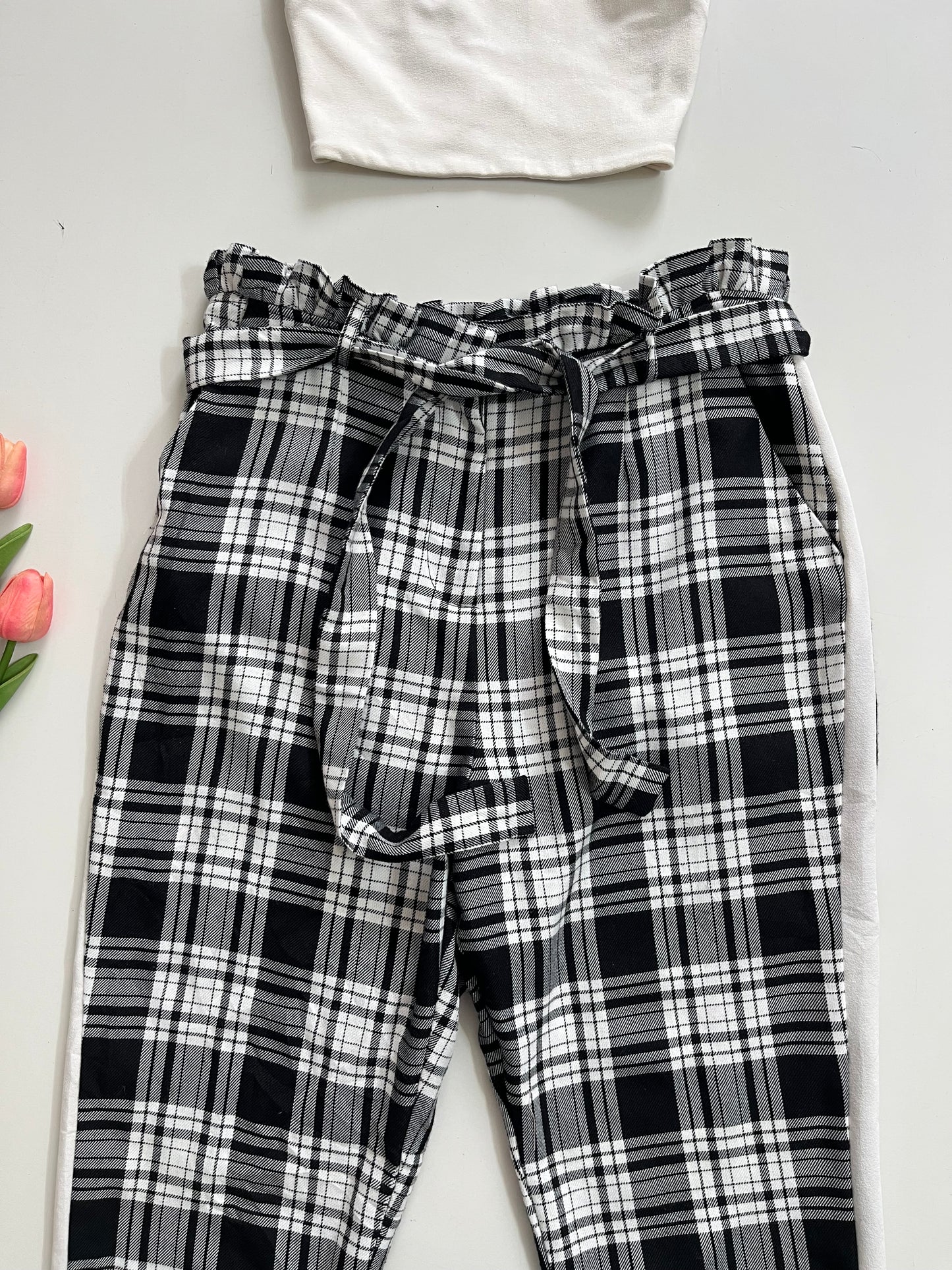 ASOS PLAID PANTS WAIST-30