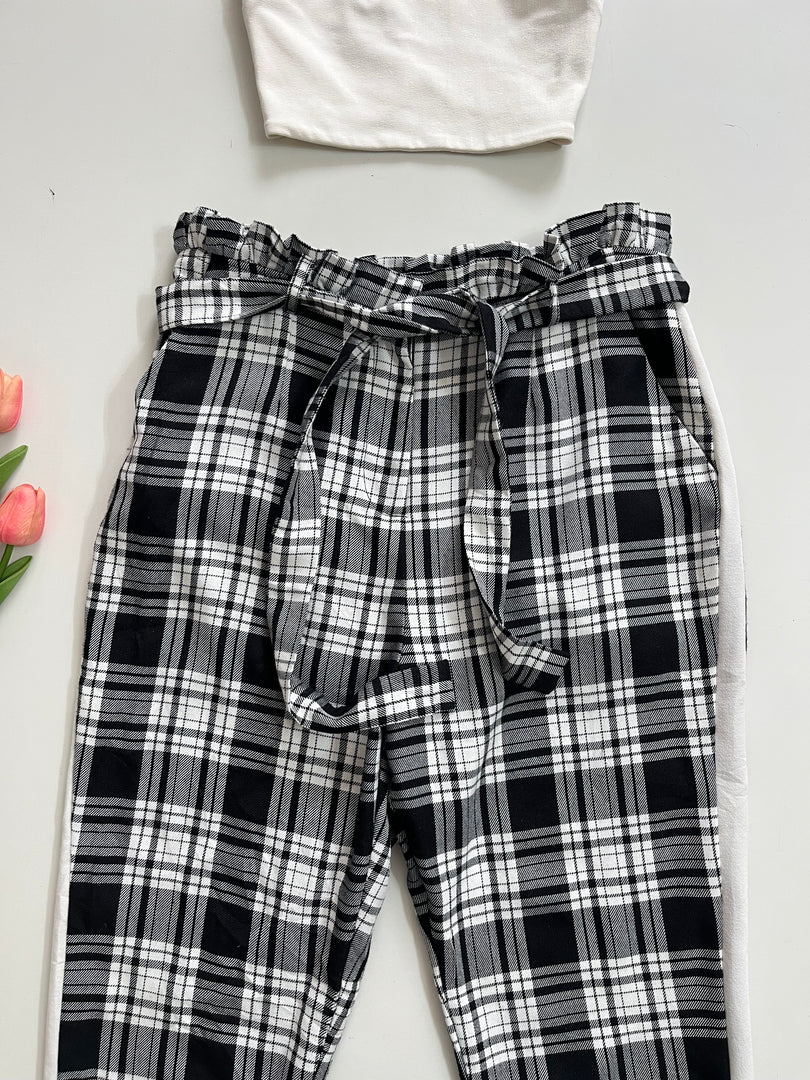 ASOS PLAID PANTS WAIST-30