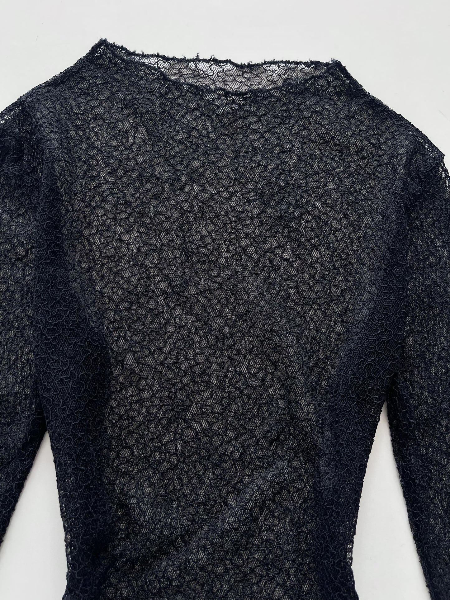 Bell Sleeved Sheer Top-Bust 30 to 32