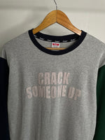 Load image into Gallery viewer, FLUKE TYPOGRAPHY TWO TONE SWEATSHIRT - BUST 42
