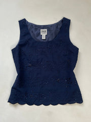 Embroidered Vintage Top-Bust 38