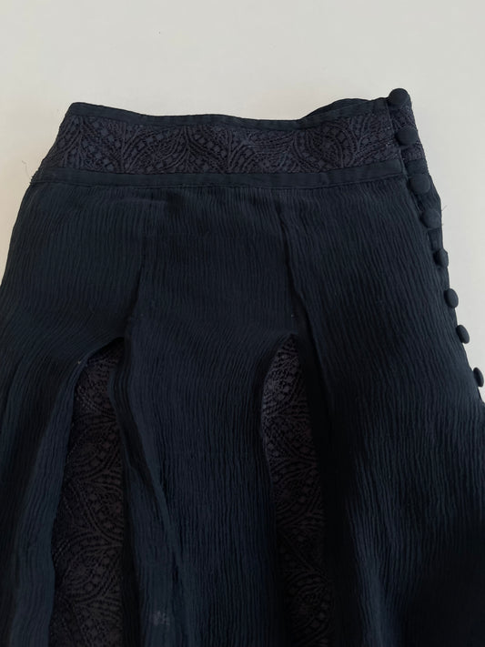 100% Silk Birger Mikkelsen Skirt-Waist 30