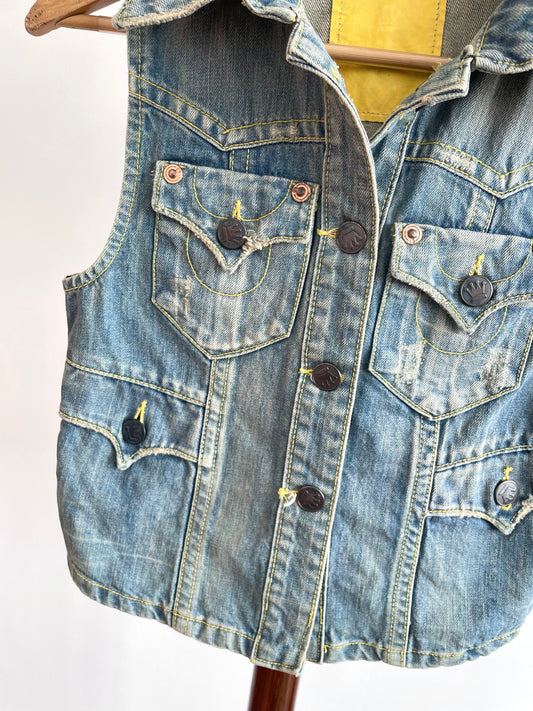 Denim Vest-Bust 32