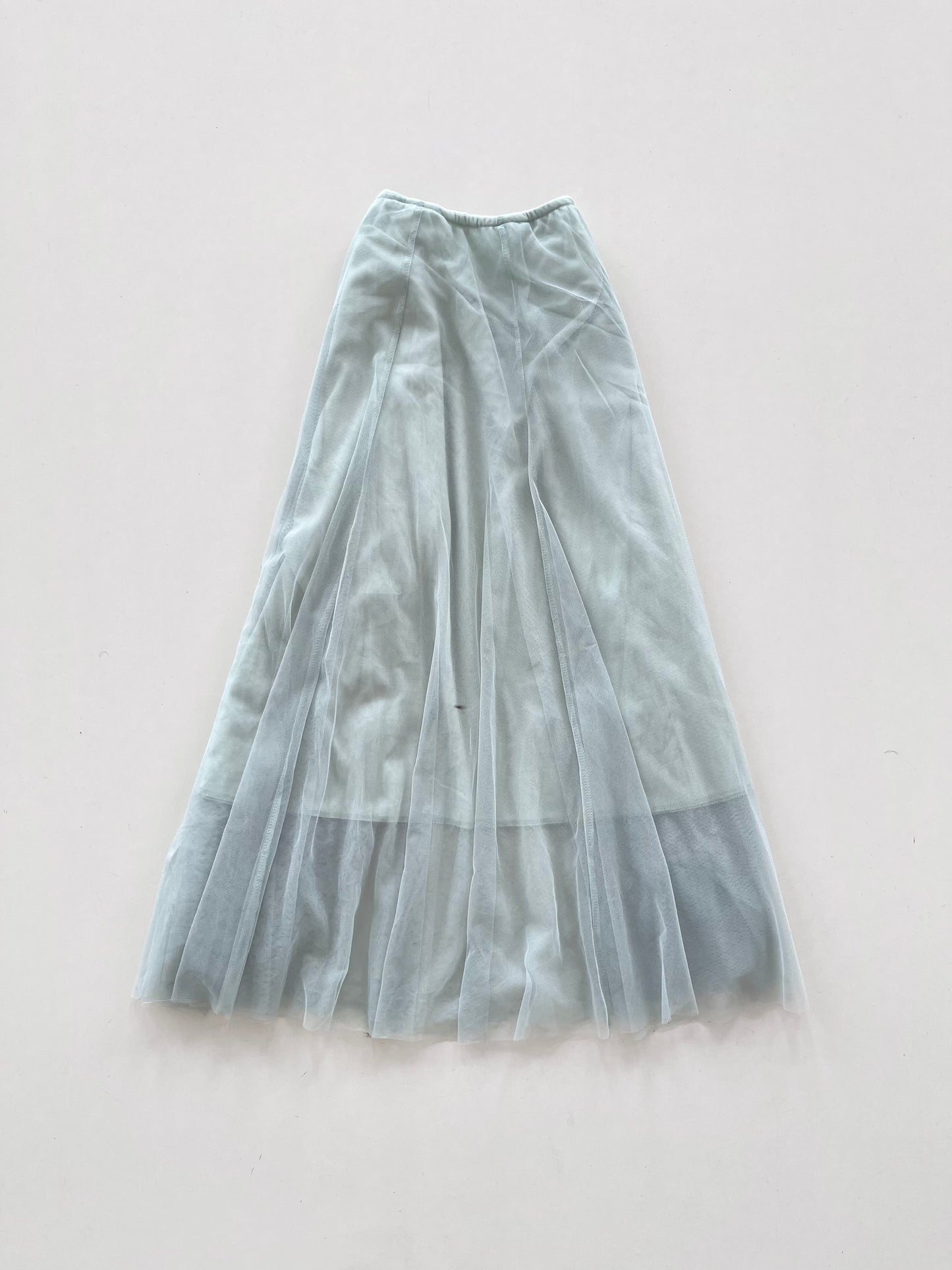 Ice Blue Tulle Skirt-Waist 32 to 38