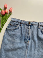 Load image into Gallery viewer, VALENTINO DENIM SKIRT - WAIST 32
