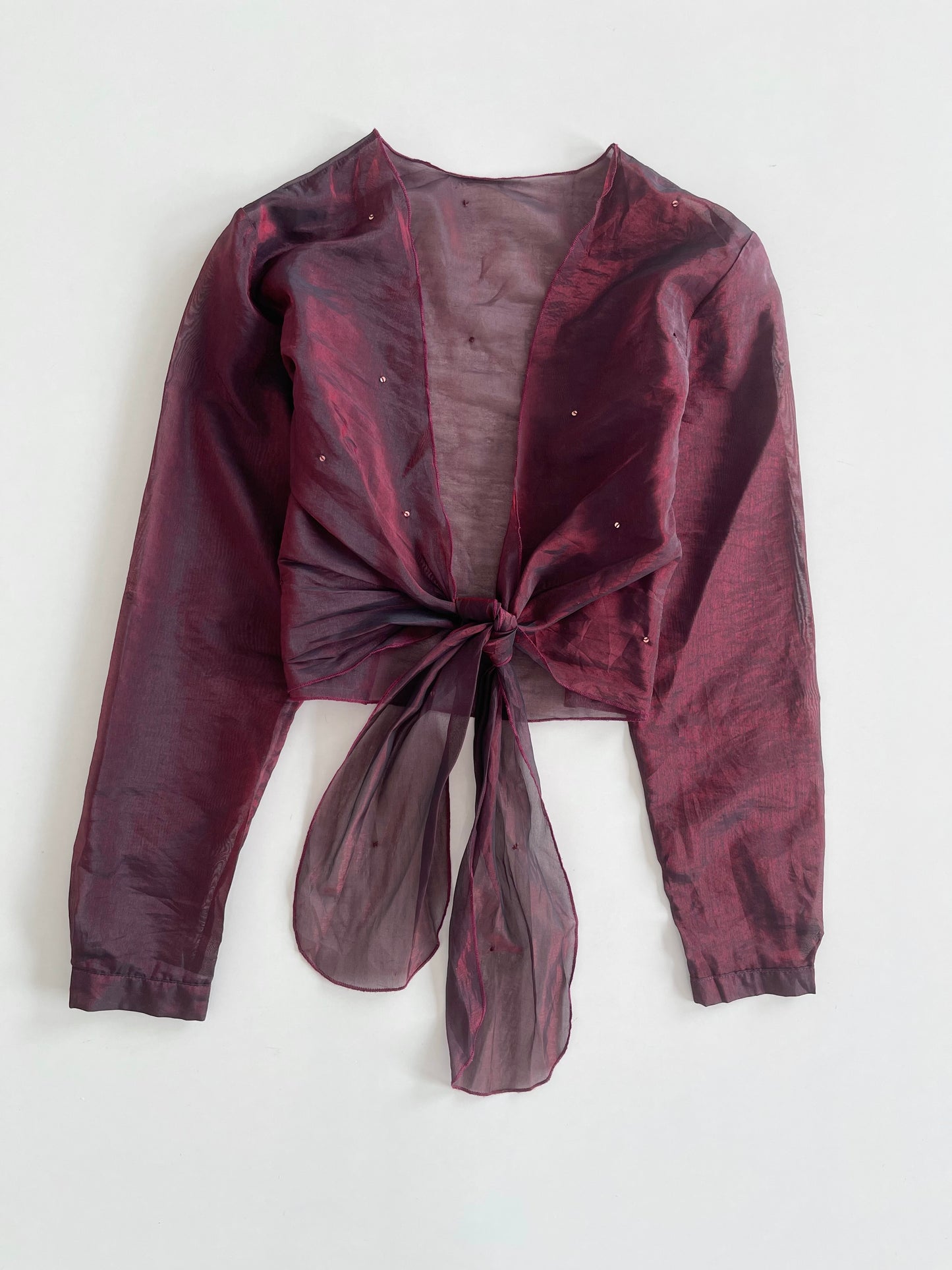 Organza Sheer Top-Bust 38