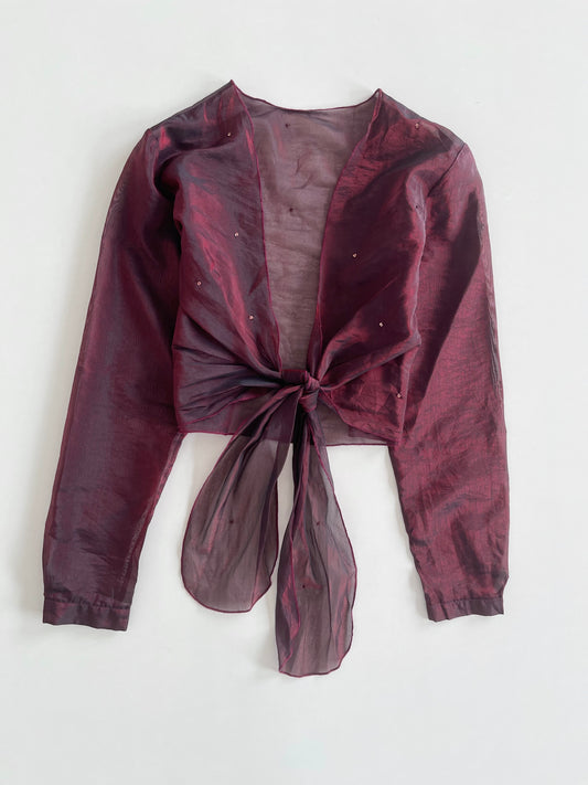 Organza Sheer Top-Bust 38