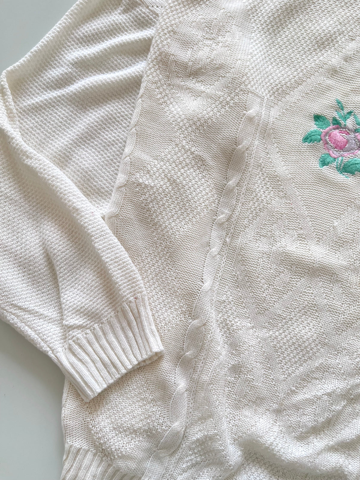 Plus Express Embroidered Sweater-Bust 50